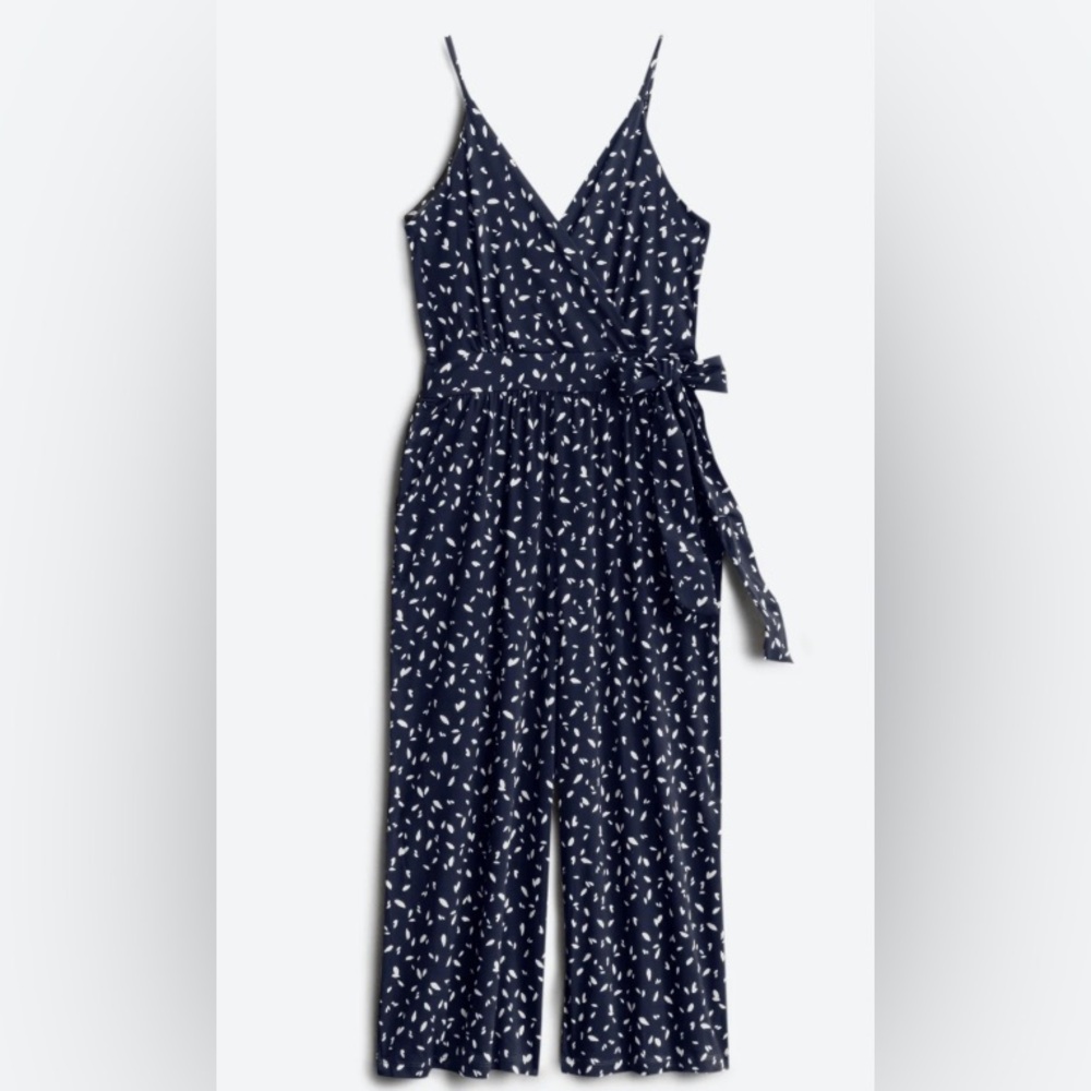 Kayleigh Rica Knit Navy Crop Jumpsuit